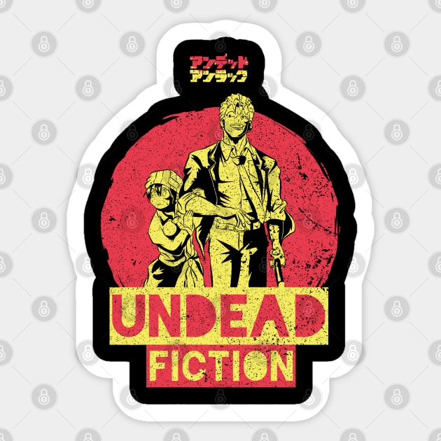 UNDEAD UNLOCK: UNDEAD FICTION (GRUNGE STYLE) Sticker by FunGangStore